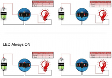 NIRO Druckschalter mit LED Ring 18mm Rot Taster 12V