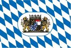 Flagge Bayern Rauten und Wappen 200 x 300mm Flagge Bayern Rauten und Wappen 200 x 300mm