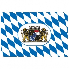 Flagge Bayern 400 x 600mm mit Wappen Flagge Bayern 400 x 600mm mit Wappen