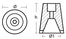 Propeller Anode fr Sol Diesel fr Welle 45 bis 50 mm Aluminium