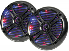 2-Wege-Lautsprecher programm.RGB-LEDs 6,5 schwarz 50W