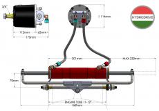 Hydrodrive MF350W plus Auenborder Hydrauliksystem fr Motoren bis 350 PS