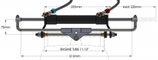 Hydrodrive MC175-W Hydraulic Zylinder fr Hydraulische Bootssteuerung