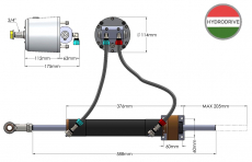 Hydrodrive MU100-TF MRA Innenborder Hydrauliksystem fr Boote bis 14 mt