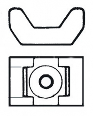 Kabelbinderhalter schraubbar aus Nylon fr 5mm breite Kabelbinder