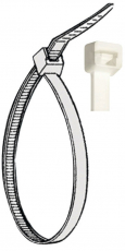 Kabelbinder aus 66 Nylon Lnge 200 mm Breite 3,5mm Farbe wei 100Stck