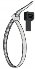 Kabelbinder aus 66 Nylon Länge 178 mm Breite 4,8mm Farbe schwarz 100Stück Kabelbinder aus 66 Nylon Länge 178 mm Breite 4,8mm Farbe schwarz 100Stück
