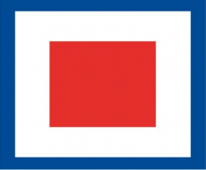 Signalflagge W 30 x 36cm Signalflagge W 30 x 36cm