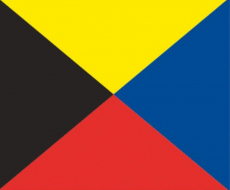 Signalflagge Z 30 x 36cm Signalflagge Z 30 x 36cm