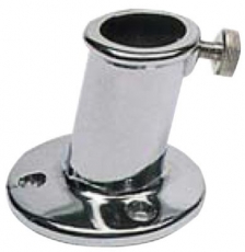 Flaggenstockhalter mit geringer Neigung für Flaggenstöcke Ø 16mm