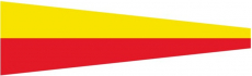 Signalflagge 7 SEVEN 25 x 88cm Signalflagge 7 SEVEN 25 x 88cm