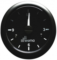 Uhr analog WEMA Serie Black White schwarz Uhr analog WEMA Serie Black White schwarz