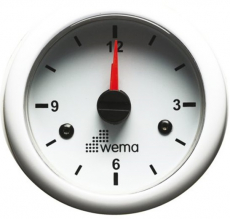 Uhr analog WEMA Serie Black White weiß Uhr analog WEMA Serie Black White weiß