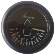 Ruderanzeige Anzeige WEMA Serie Black White schwarz Ruderanzeige Anzeige WEMA Serie Black White schwarz