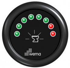 Anzeige Schmutzwasser 8 LED schwarz 0-190 Ohm WEMA Serie Black White Anzeige Schmutzwasser 8 LED schwarz 0-190 Ohm WEMA Serie Black White