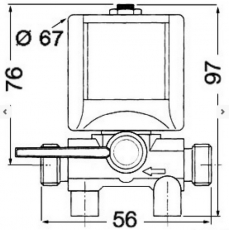 Magnetventil Treibstoff-Elekttrohahn 24 V