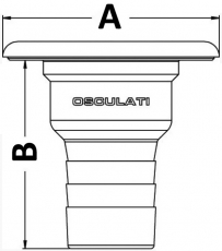 Clever Einfllstutzen Formdeckel  50 mm Diesel