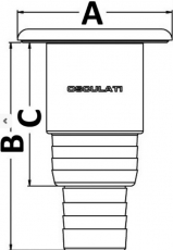 Clever Einfllstutzen Formdeckel  38 und 50 mm Waste
