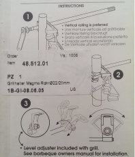 MAGMA Grillhalterung zur Relingmontage f�r Rohr 22/25mm