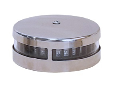 Led Positionslaterne, Poliertes Niro 304 Gehuse; 10-30v; Rot/Grn, 2x112.5