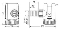 Europump automatische Bilgenpumpe Next Generation 750 12V