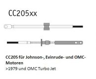Teleflex Fernbedienzug CC205 Fu 11 Gaszug Schaltzug 335cm