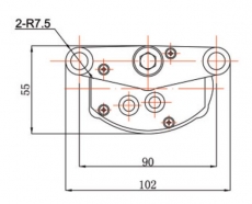 Scheibenwischersatz mit Motor, Arm und Wischerblatt (Niro 316) Wischerarm 300mm Alpha