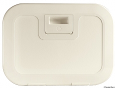 Inspektionsluke, 520x465 mm, PUSH PULL Ausführung, cremefarbig Inspektionsluke, 520x465 mm, PUSH PULL Ausführung, cremefarbig