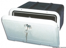 Aufbewahrungskasten mit weier Front 285x180 mm mit Schloss