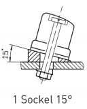 HS Sprenger Schotklemme komplett HT08 mit Spezial-Fhrung fr 3 - 6 mm Schot