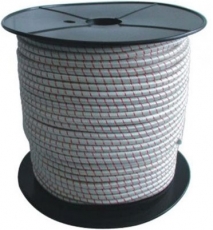 Gummiseil weiss als komplette 75m Spule Durchmesser 8mm Gummiseil weiss als komplette 75m Spule Durchmesser 8mm