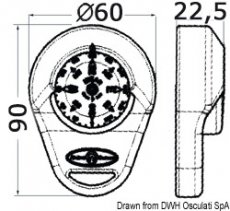 Handkompass mit Gummiarmierung Mizar gelb