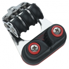 3 Rollen mit Schotklemme und Bügel 3 Rollen mit Schotklemme und Bügel