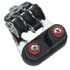 3 Rollen mit Hundsfott, Schotklemme und Bügel 3 Rollen mit Hundsfott, Schotklemme und Bügel