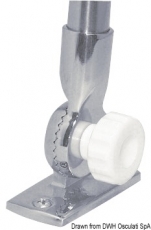 Klappbarer Lampenschaft Compact, rundum 360, wei