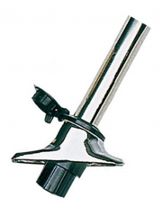 Rundumlicht Teleskoplampenschaft Compact, abgewinkelt, 60 cm, schwarz