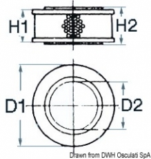Luftfilter fr Volvo-Motoren D1 155mm Original-Artikelnr. 3582358