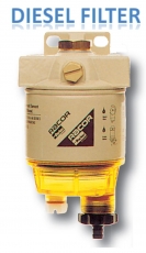 Dieselfilter Spin-On Filter mit Wasserseparatoren und Klarsichtbehlter 57L/h