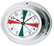 Quarzuhr mit Funksektoren von Star verchromt Gehuse 110x32 mm