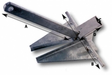 DANFORTH Anker verzinkt 25kg DANFORTH Anker verzinkt 25kg