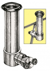 Angelrutenhalter fr Reling-, Heck- oder Handlaufmontage Fr Rohr- 35/40 mm