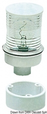 Rundumlicht 360 Grad Utility, weie Lampe mit weier Fassung