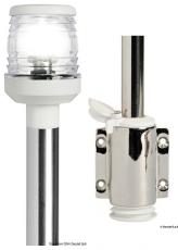 LED-Topplicht 360� Classic, abziehbares Modell f�r die Wandmontage mit Flaggen�sen, 100cm, wei�