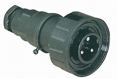 2poliger Stecker, mnnlich 10A zugelassen gem NATO Norm