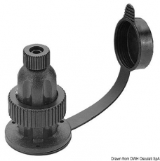 2 polige Steckverbindung Steckdose + Stecker 3A aus Polycarbonat mit Messingkontakten