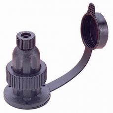 3 polige Steckverbindung Steckdose + Stecker 5A aus Polycarbonat mit Messingkontakten