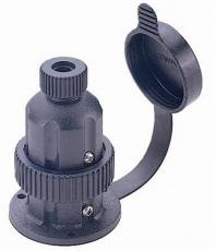4 polige Steckverbindung Steckdose + Stecker 5A aus Polycarbonat mit Messingkontakten