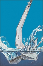 Delta Anker LEWMAR 25 kg, verzinkter Stahl