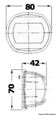 Sphera Navigationslicht wei/112,5 rot