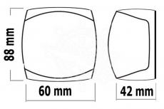 LED Navigationsbeleuchtung Sphera ll bis 20m, schwarz, Buglicht